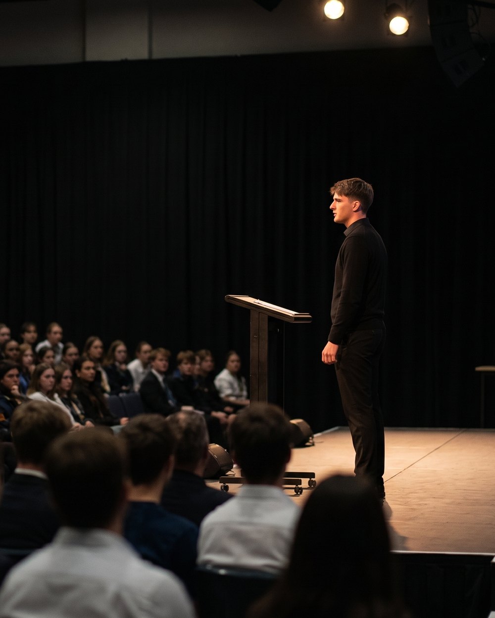 Leo Liebenberg speaking on stage